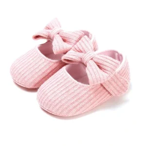 Chaussures bébé à clipser en ruban de coton