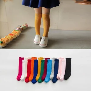 Chaussettes hautes pour bébé fille