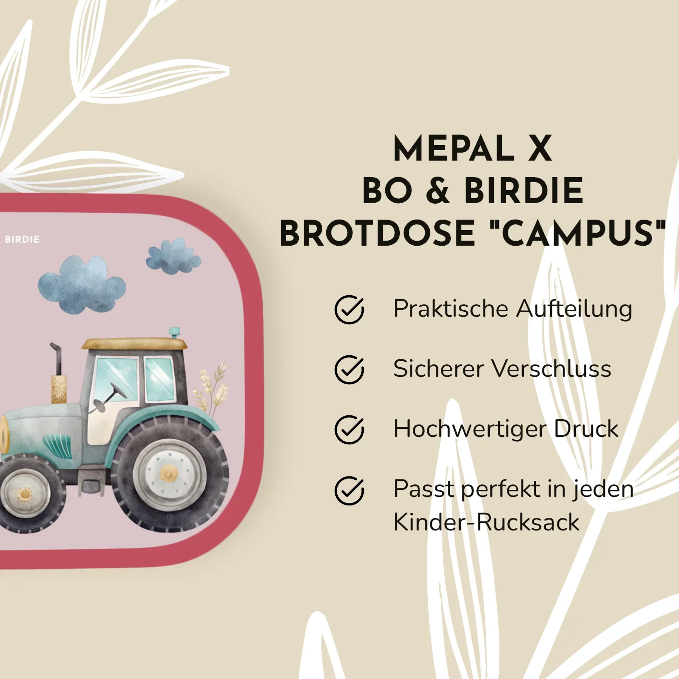 Boîte à lunch Mepal personnalisée « Tracteur » – Image 7