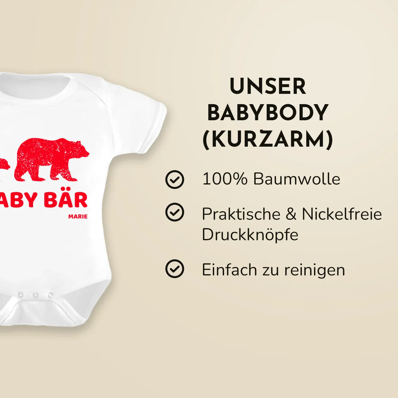 Personalisierter Partnerlook “Papa & Baby Bär” – Image 6