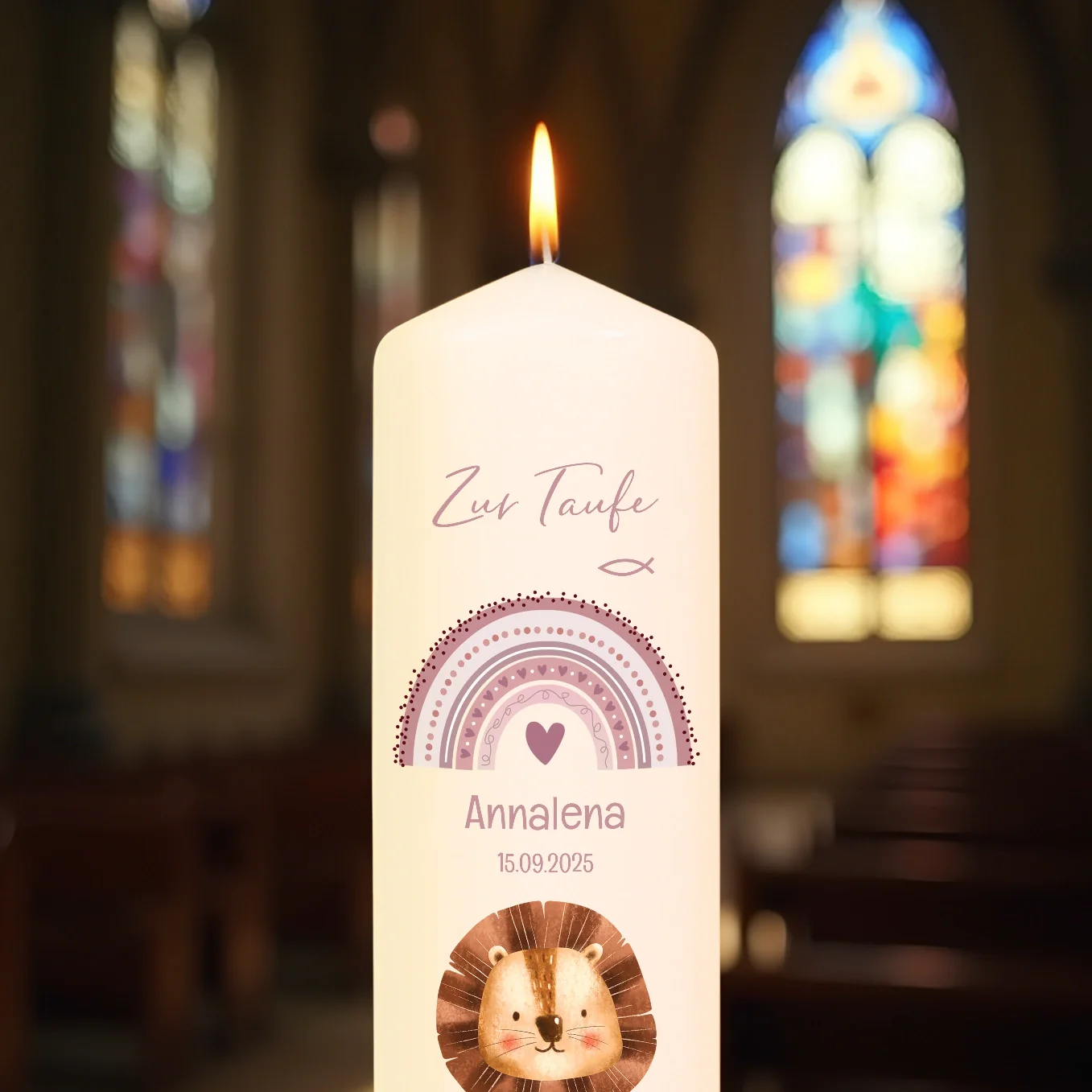 Personalisierte Taufkerze "Lieblingstier" – Image 9