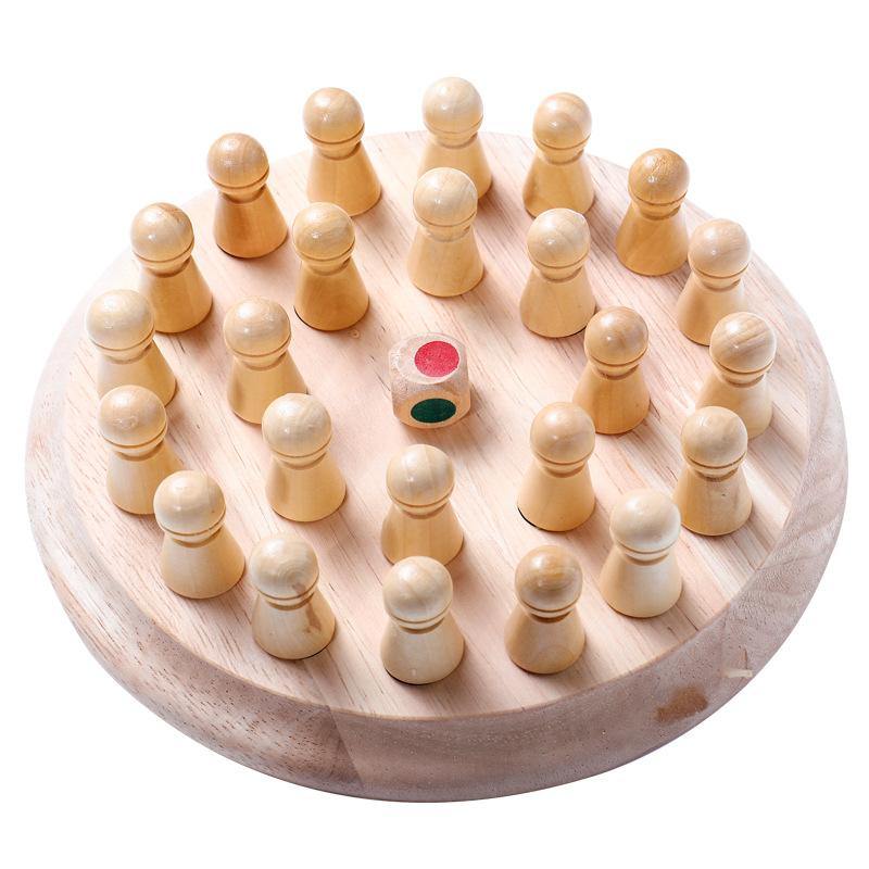 Jeu d'échecs en bois pour enfant – Image 2