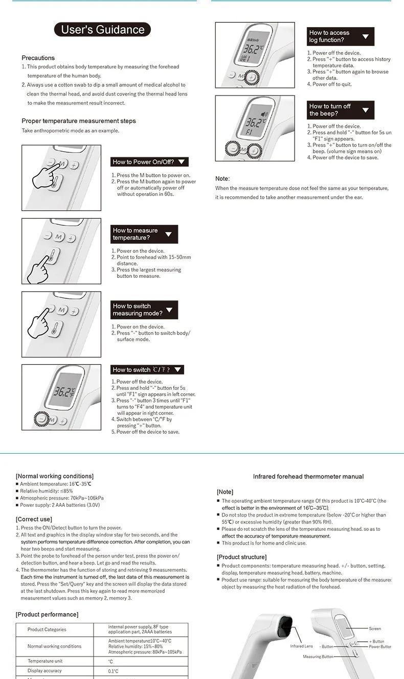 Thermomètre électronique automatique blanc – Image 7