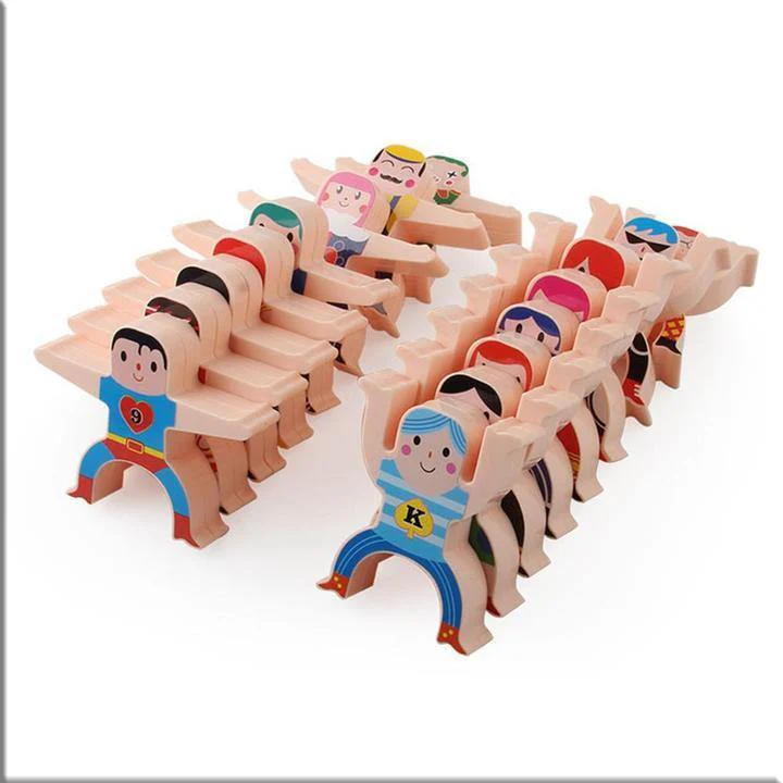 Ensemble de jouets empilables en bois Acrobatic Hercules – Image 4
