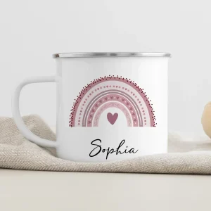 Tasse personnalisée pour enfants « Arc-en-ciel »
