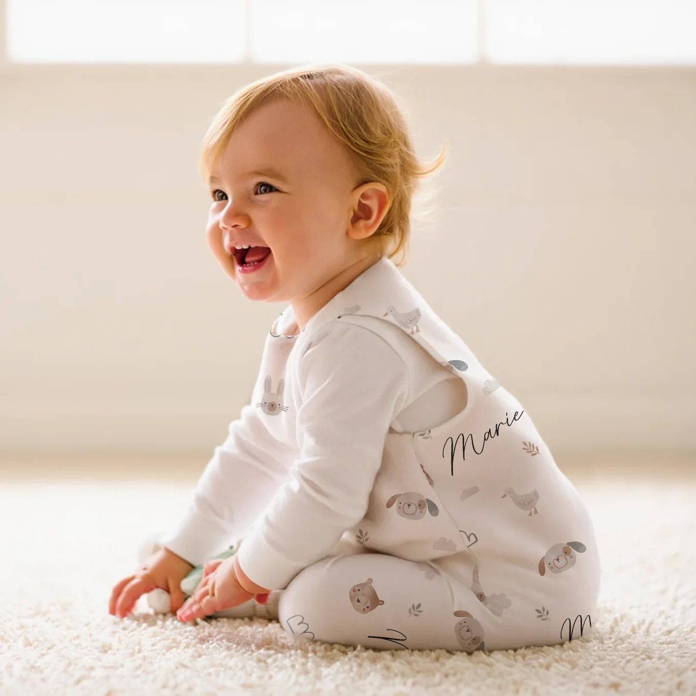 Gigoteuse bébé personnalisée "Animal préféré" – Image 2