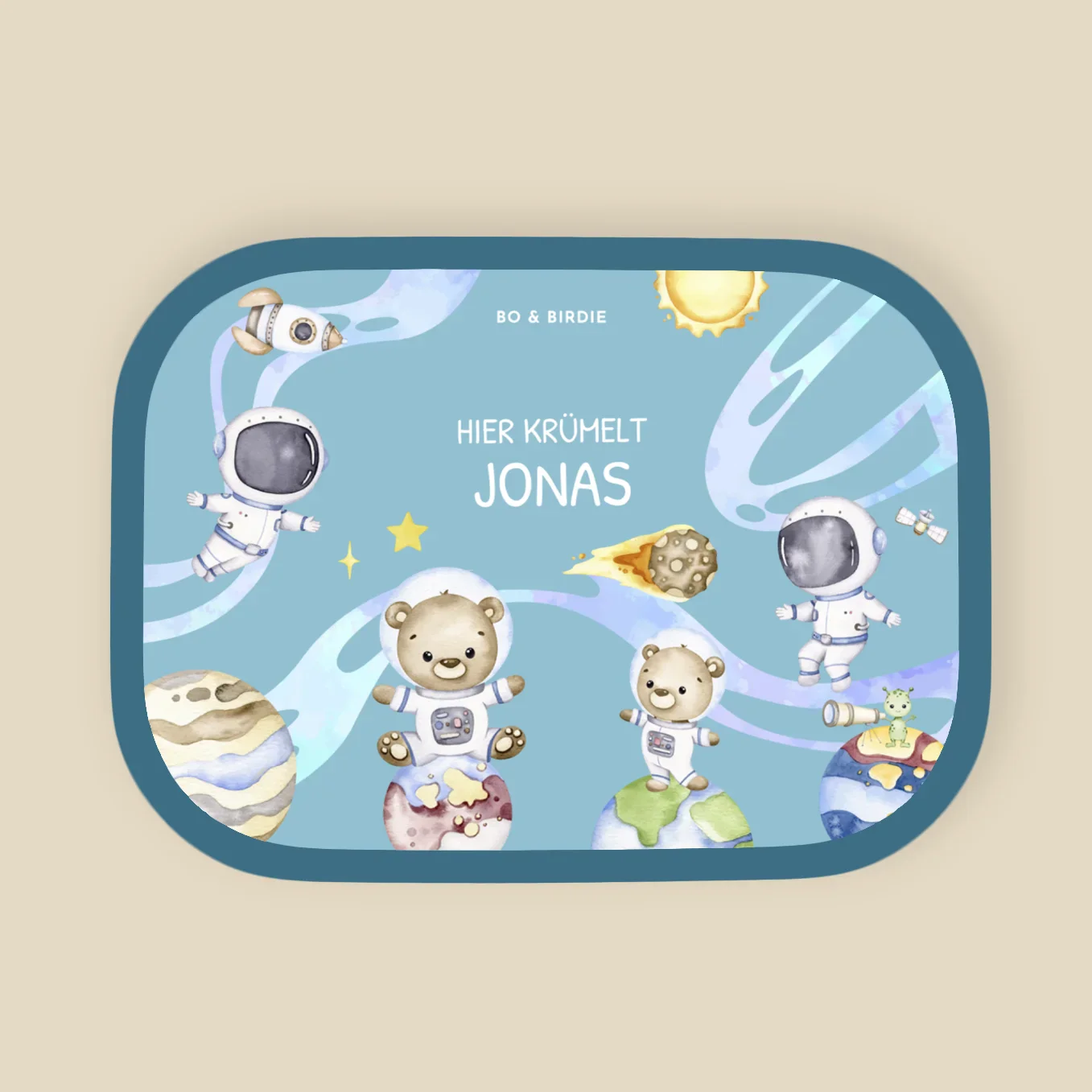 Boîte à lunch Mepal personnalisée « Espace Astronautes » – Image 3