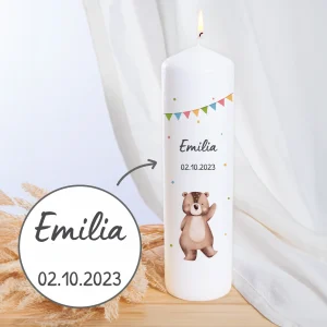 Bougie d'anniversaire personnalisée « Animal préféré »