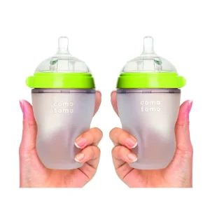 2 x biberons 250ml vert