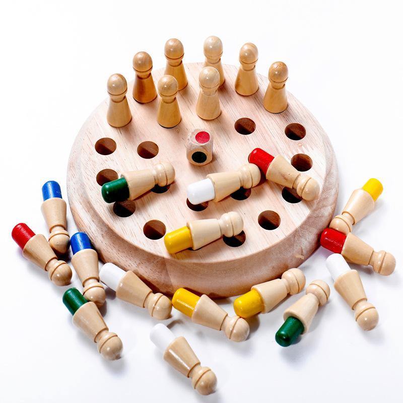 Jeu d'échecs en bois pour enfant – Image 3