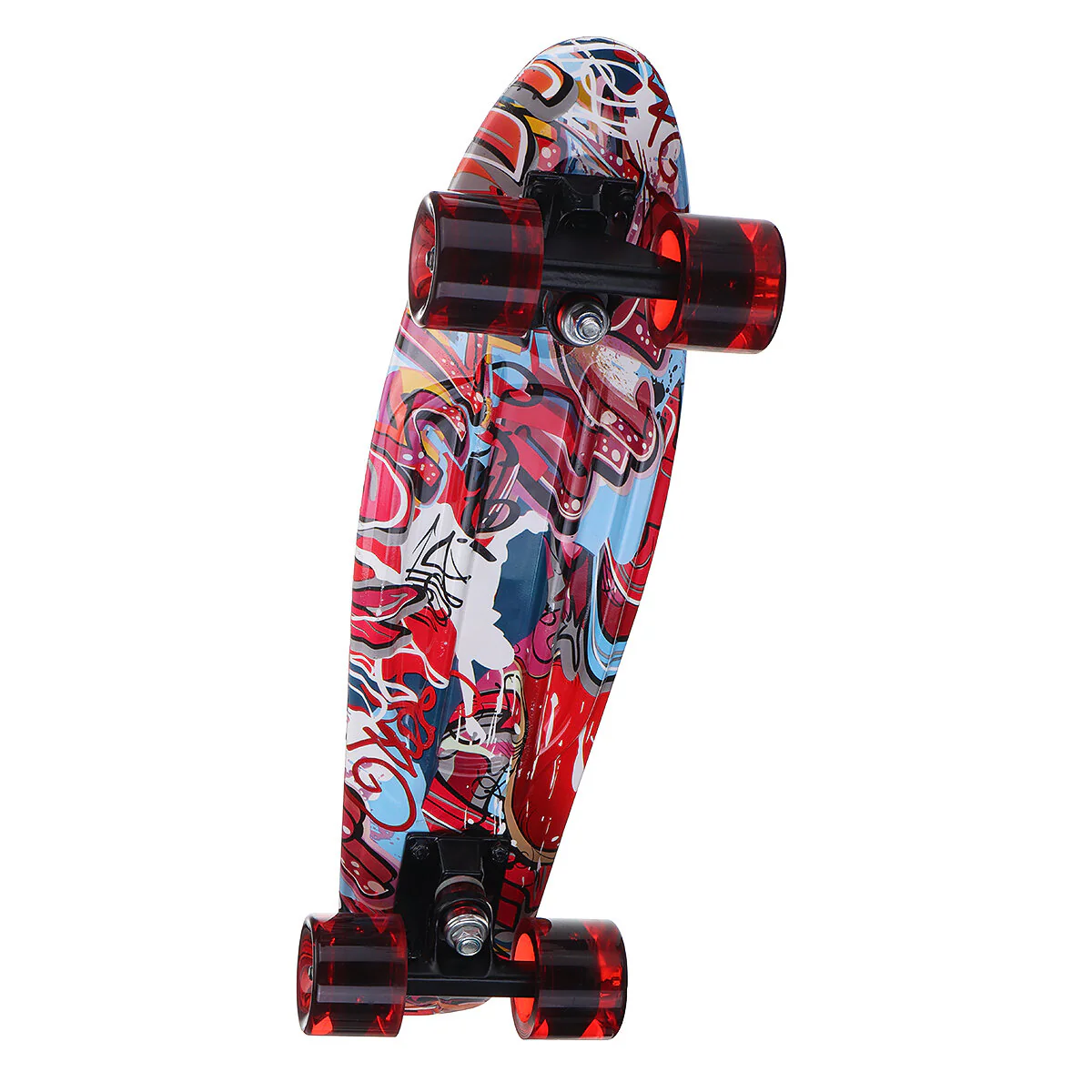 Mini skateboards de sport 22 pouces pour enfants, longboard avec roues LED pour débutants de 5 à 15 ans – Image 4