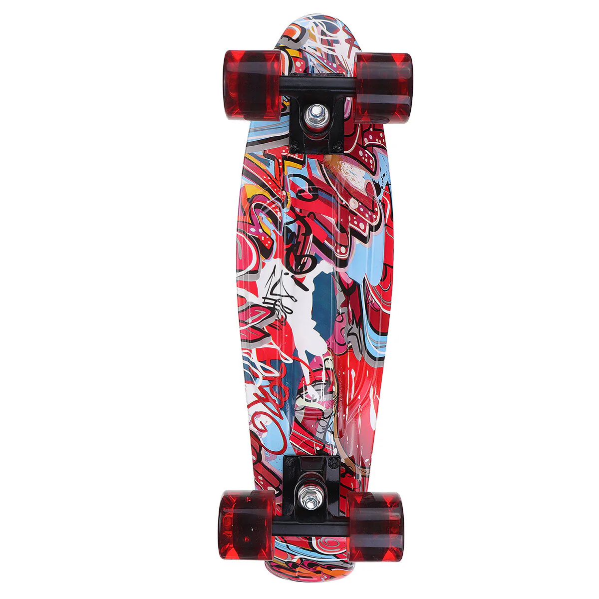 Mini skateboards de sport 22 pouces pour enfants, longboard avec roues LED pour débutants de 5 à 15 ans – Image 5