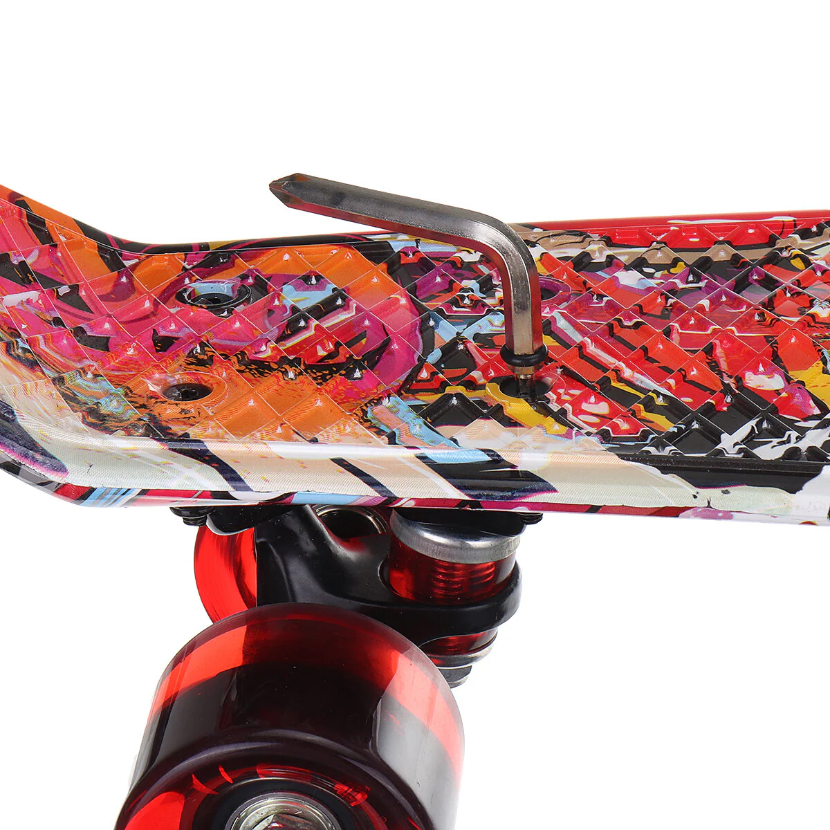 Mini skateboards de sport 22 pouces pour enfants, longboard avec roues LED pour débutants de 5 à 15 ans – Image 7