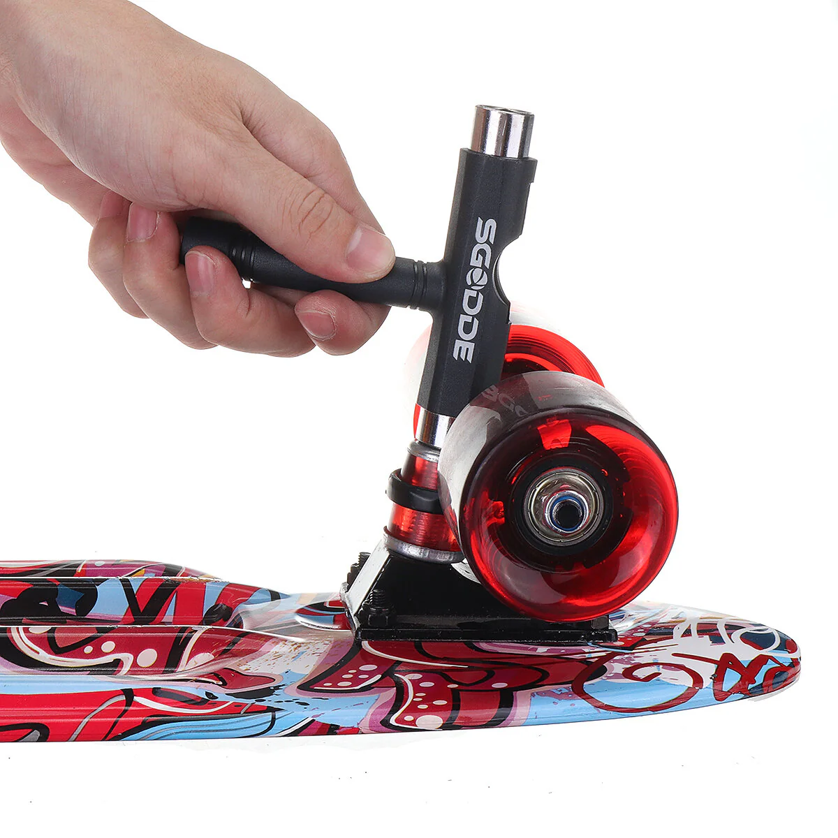 Mini skateboards de sport 22 pouces pour enfants, longboard avec roues LED pour débutants de 5 à 15 ans – Image 8