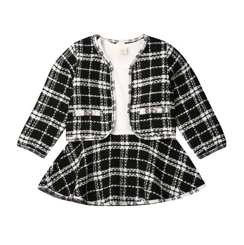 Ensemble de manteau à carreaux de concours – Image 7