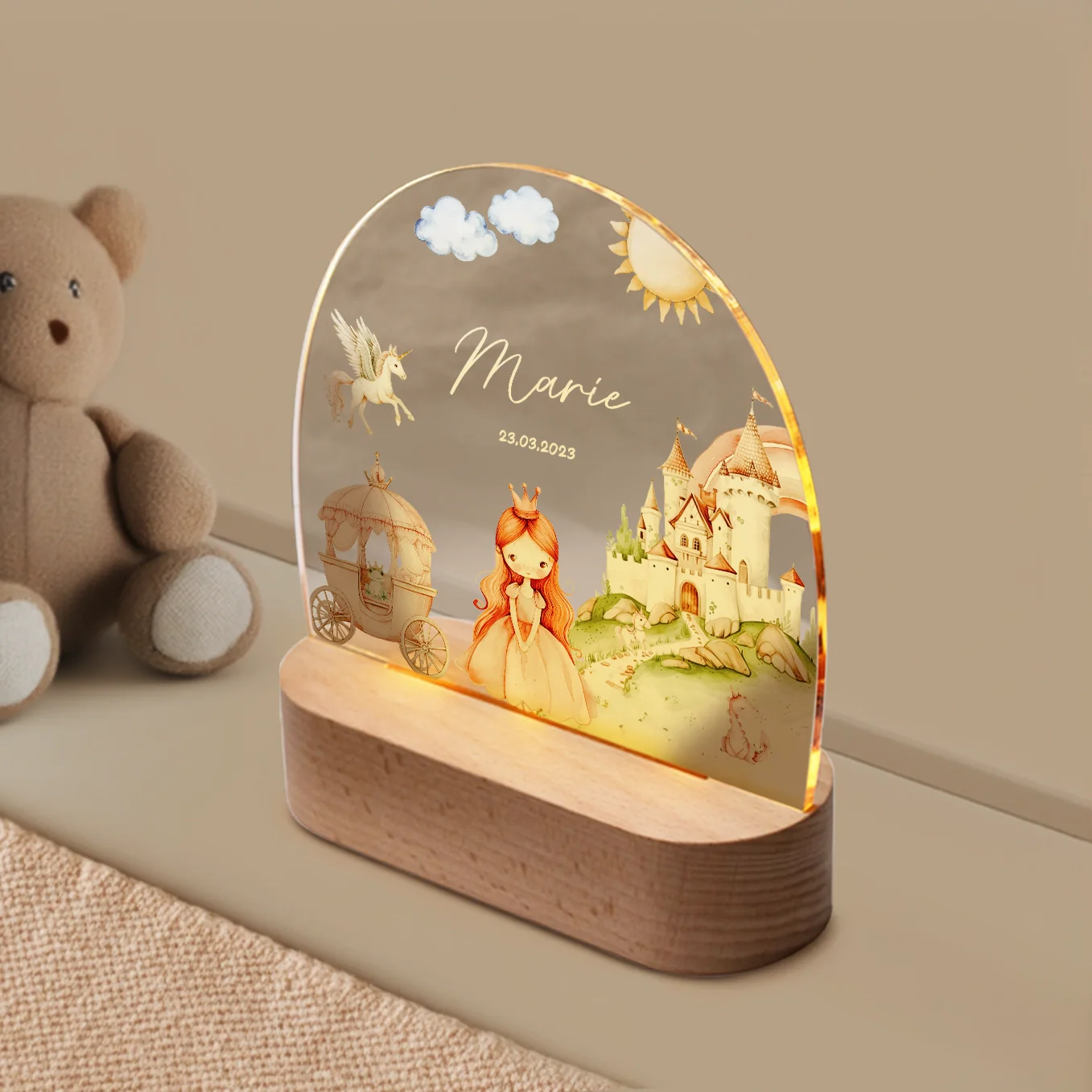 Veilleuse personnalisée « Princesse » – Image 2