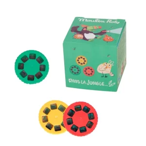 3 disques pour lampe à histoires Dans la jungle