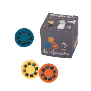 3 disques pour lampe à histoires Les moustaches