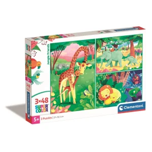 3 puzzles Amis de la jungle