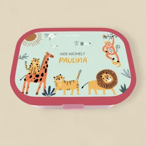 Boîte à lunch Mepal personnalisée "Safari Menthe"