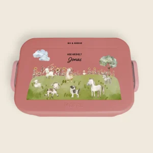 Boîte à lunch Mepal Bento personnalisée "Ferme"