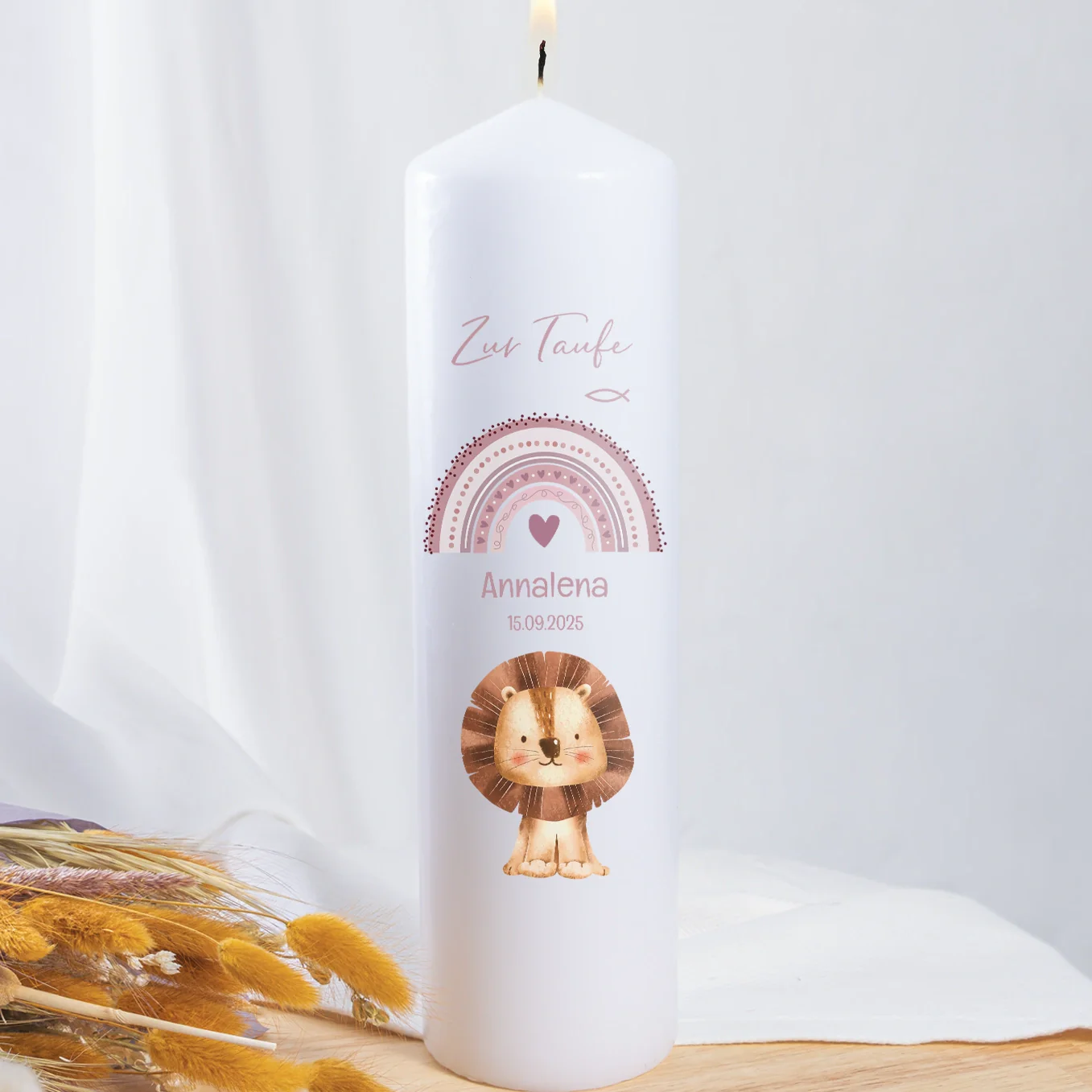 Personalisierte Taufkerze "Lieblingstier" – Image 3