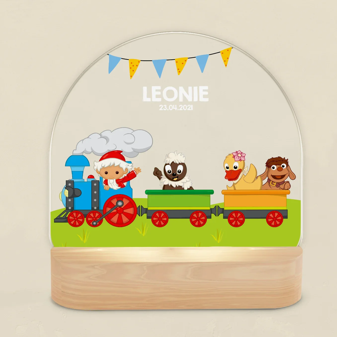 Personalisiertes Nachtlicht "Unser Sandmännchen" - "Zugfahrt" – Image 4