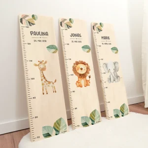 Toise à mesurer personnalisée « Animal préféré »