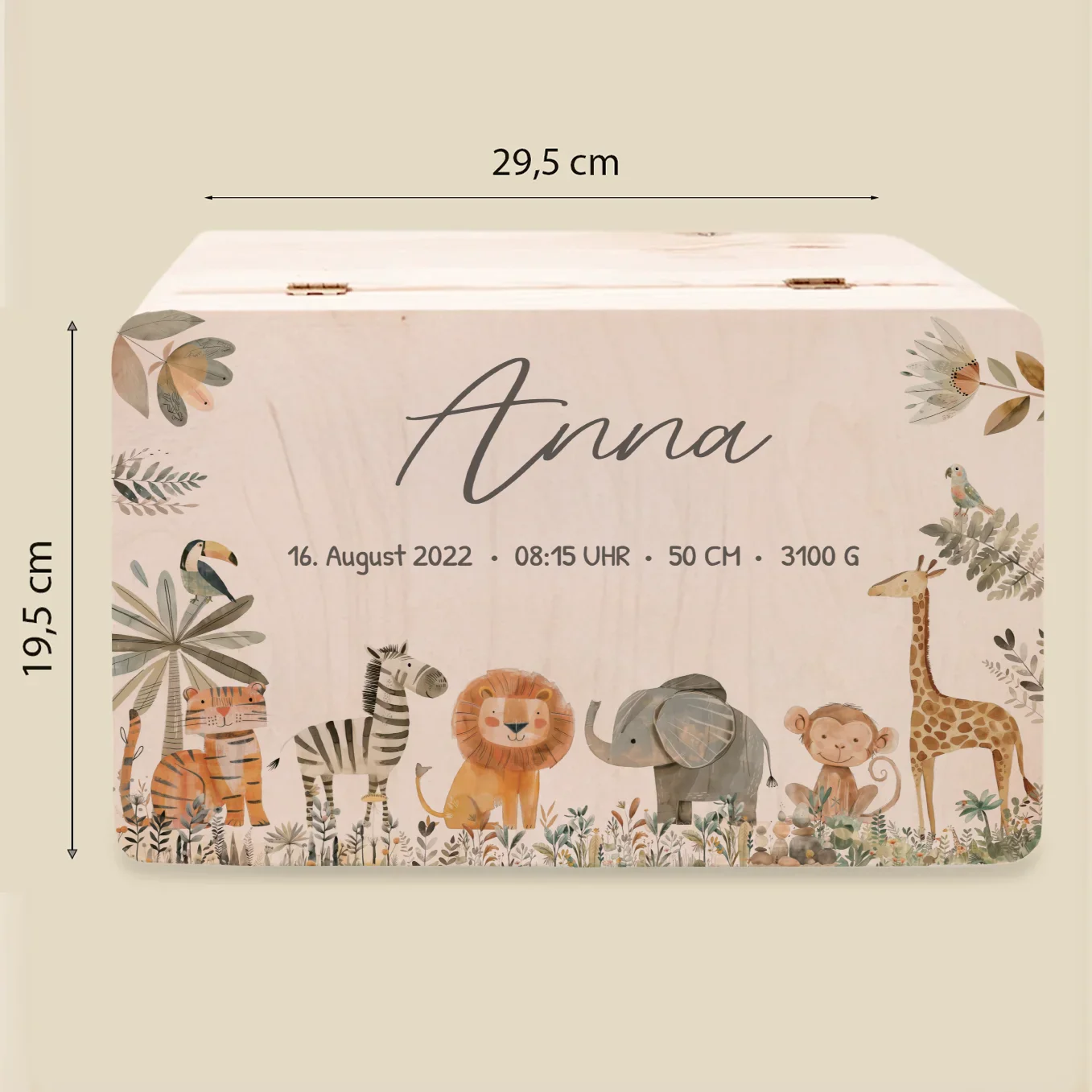 Boîte à souvenirs personnalisée « Animaux de safari » – Image 9