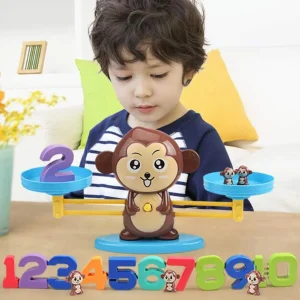 Jeux de mathématiques d'équilibre de singe - 1LoveBaby