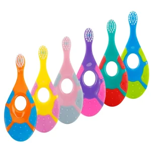 Lot de 6 brosses à dents pour soins bucco-dentaires pour tout-petits