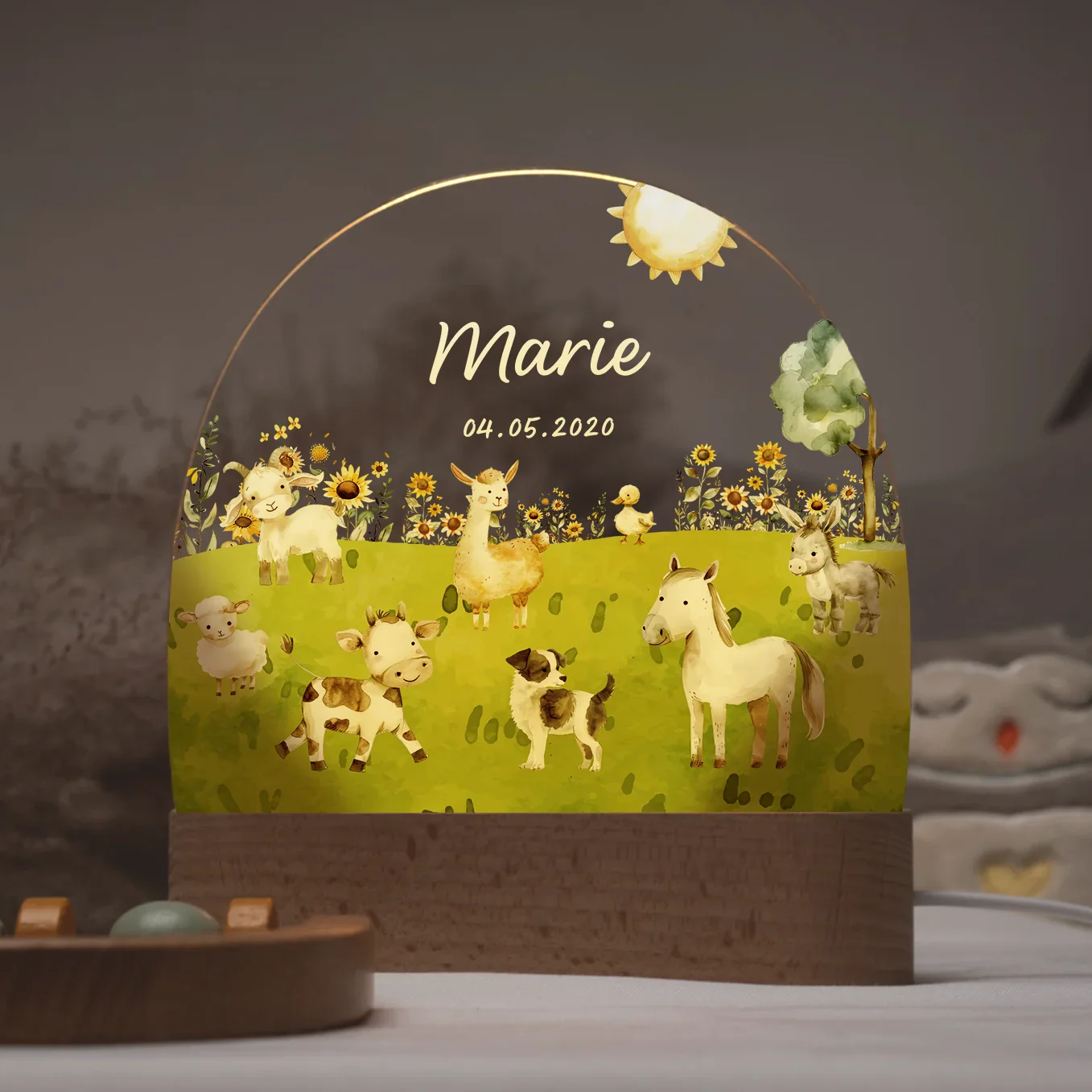 Veilleuse personnalisée « Ferme douce » – Image 6