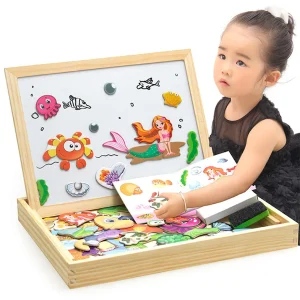 Puzzle magnétique en bois - 1LoveBaby