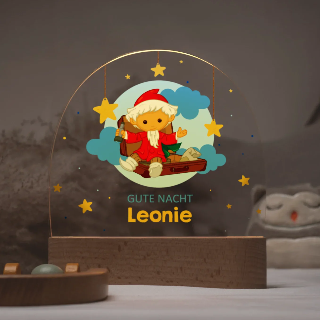 Personalisiertes Nachtlicht "Unser Sandmännchen" - "Gute Nacht" – Image 8