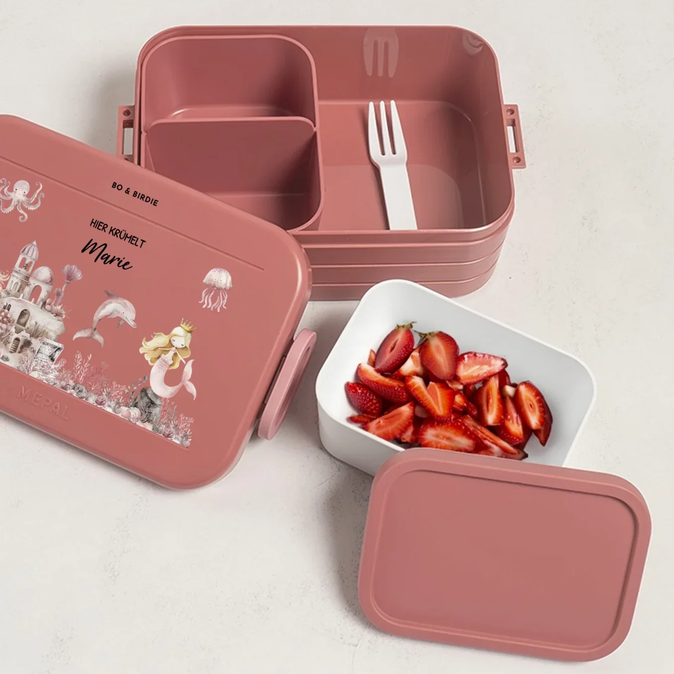 Boîte à lunch Mepal Bento personnalisée "Sirène" – Image 3