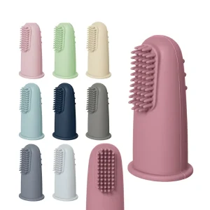 Lot de 5 brosses à dents pour bébé - Brosse à doigts souple à 360 degrés