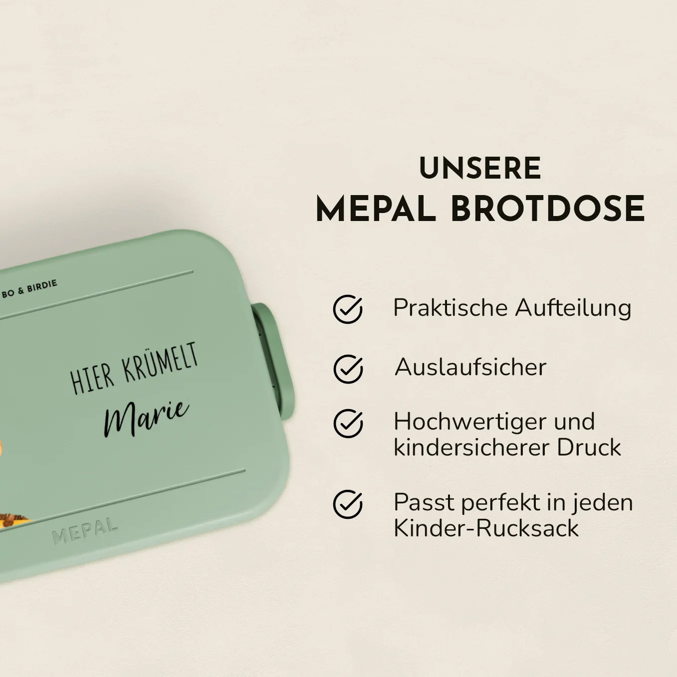 Lunch box Mepal personnalisée « Ici grignotte » – Image 5