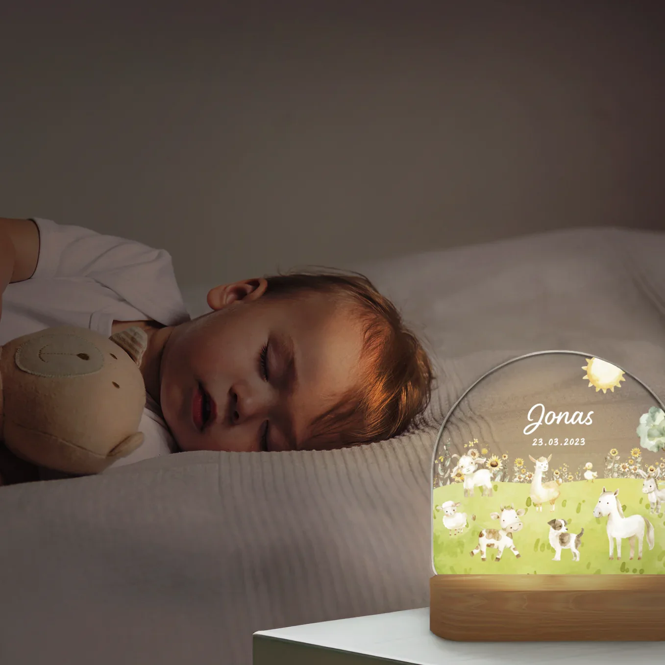 Veilleuse personnalisée « Ferme douce » – Image 7