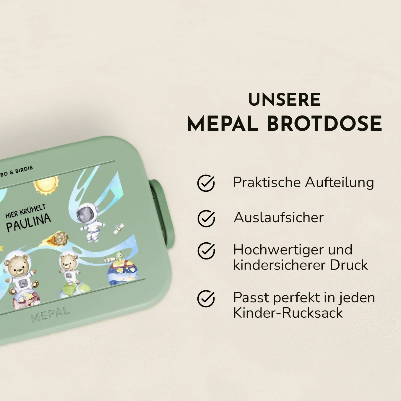 Boîte à lunch Mepal personnalisée « Astronautes de l'espace » – Image 5