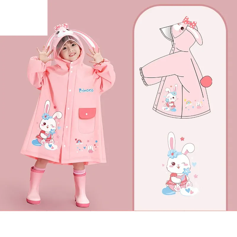 Imperméable de dessin animé avec sac de rangement – Image 4