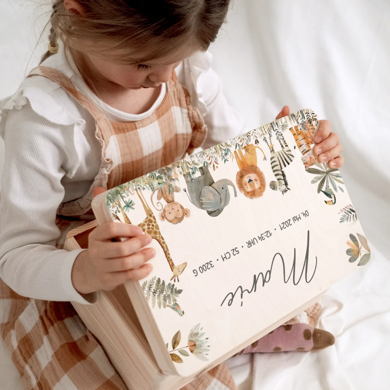 Boîte à souvenirs personnalisée « Animaux de safari » – Image 4