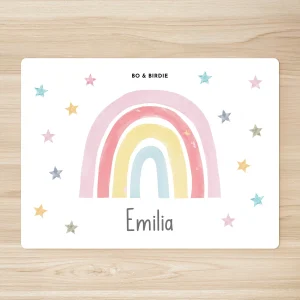 Set de table personnalisé « Arc-en-ciel »