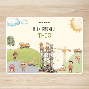 Set de table personnalisé « Chantier »