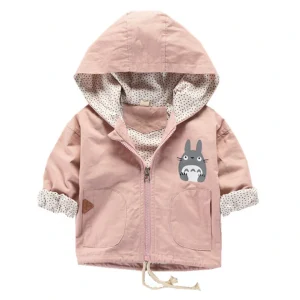 Veste à capuche à imprimé souris d'anime