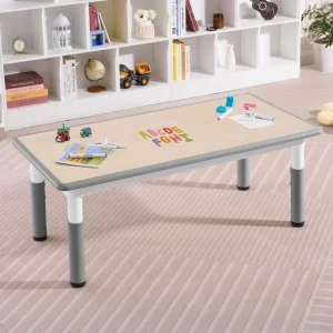Table réglable pour enfants, table d'activités manuelles avec plateau graffiti, hauteur réglable sur 7 niveaux pour enfants de 3 à 8 ans