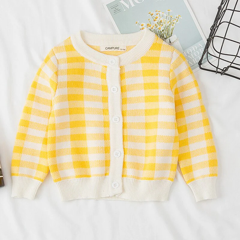 Cardigan tricoté à imprimé nuages et arc-en-ciel – Image 7