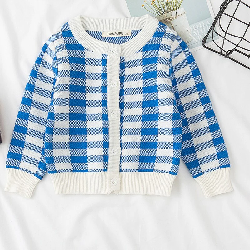 Cardigan tricoté à imprimé nuages et arc-en-ciel – Image 8