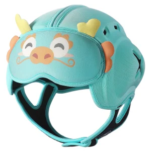 Casque de sécurité pour bébé pour ramper et marcher – Protection de tête ultra légère, respirante et réglable avec de jolis motifs d'animaux