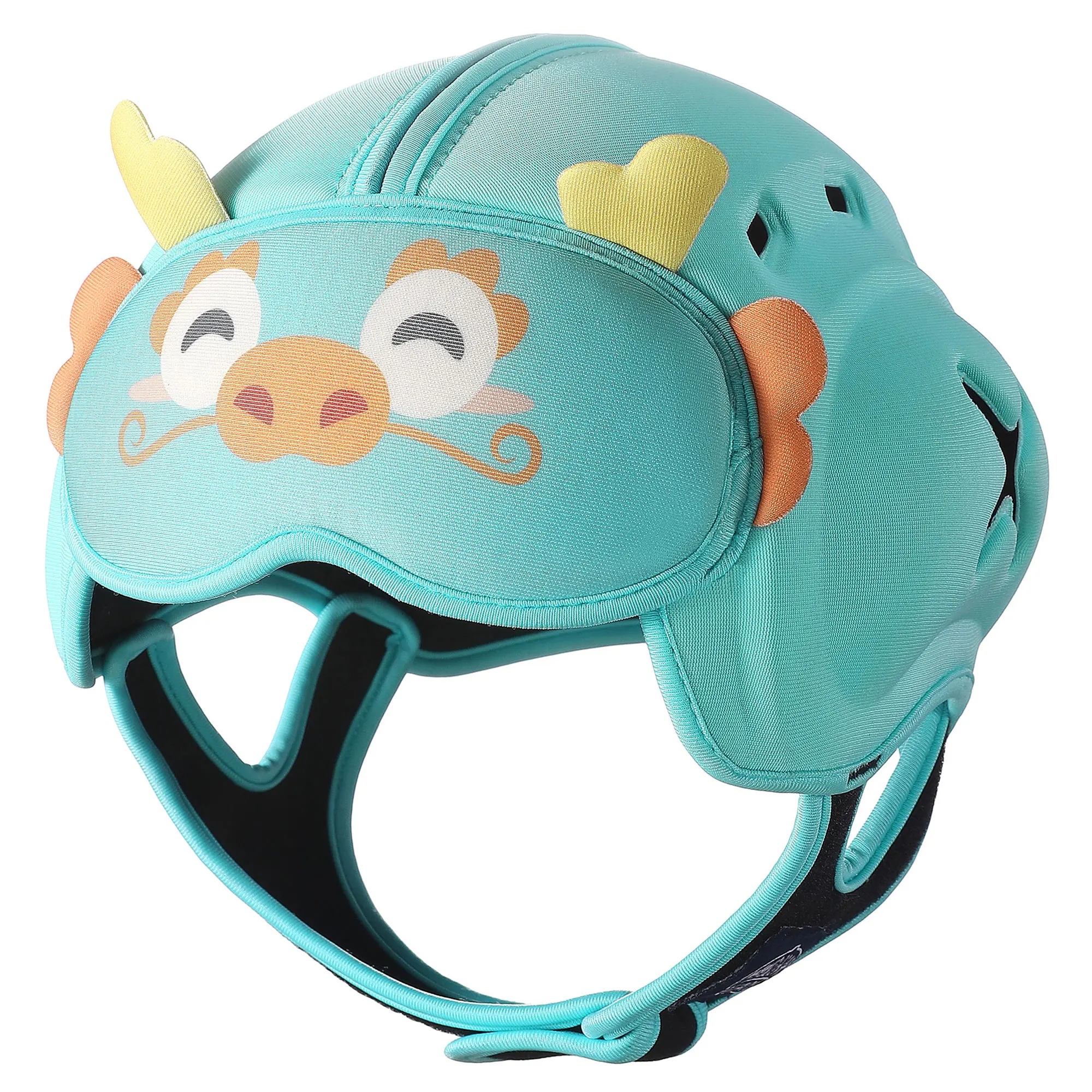 Casque de sécurité pour bébé pour ramper et marcher – Protection de tête ultra légère, respirante et réglable avec de jolis motifs d'animaux