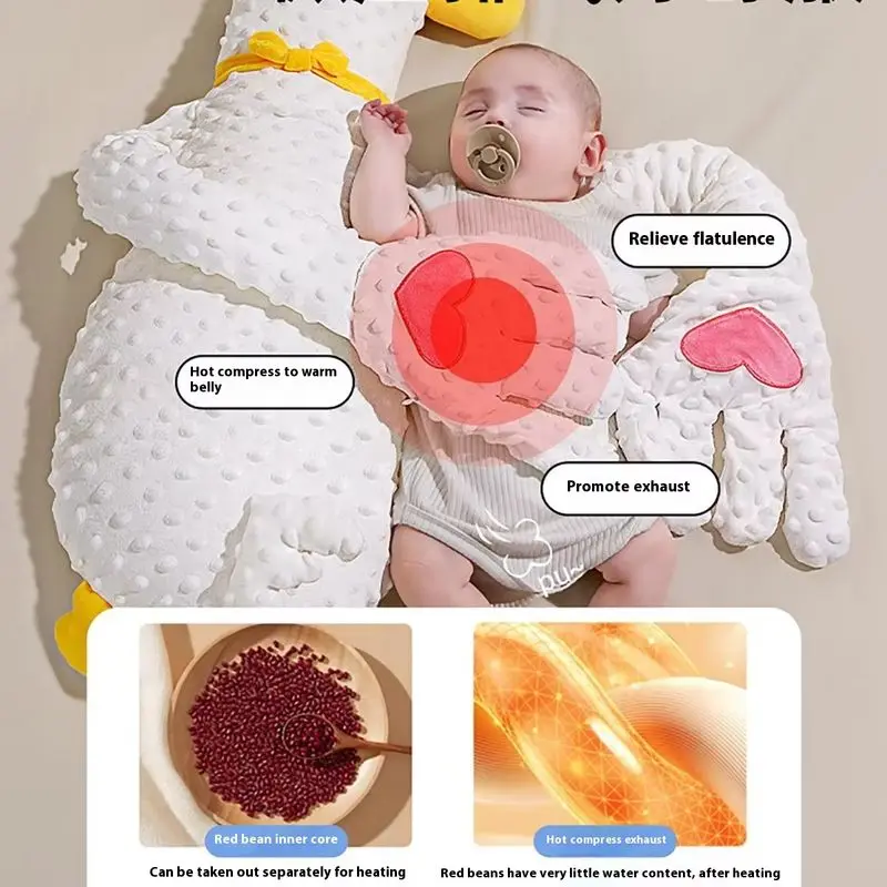 Oreiller apaisant pour bébé Big White Goose – Jouet en peluche intelligent pour aider au sommeil des nouveau-nés | – Image 3
